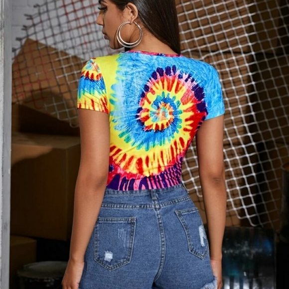 Distressed Crop Tee - Picture 2 of 2